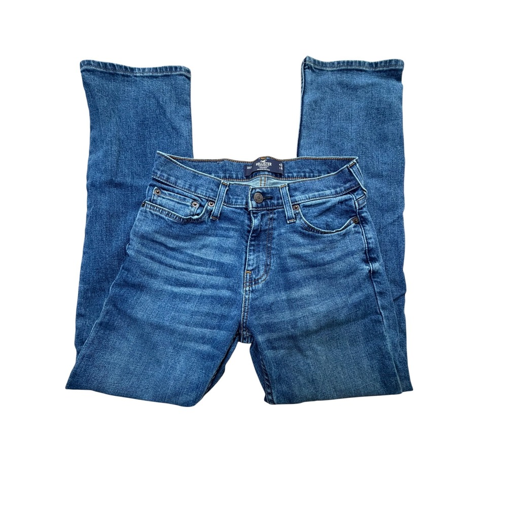Hollister Womens Boyfriend Jeans Medium Wash Straight Leg Epic Flex W26 L30